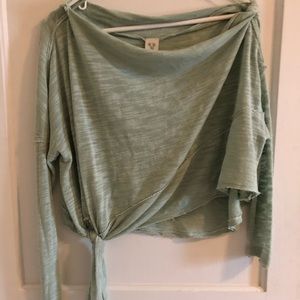Free people XS Sweater - Mint Green, Asymetrical